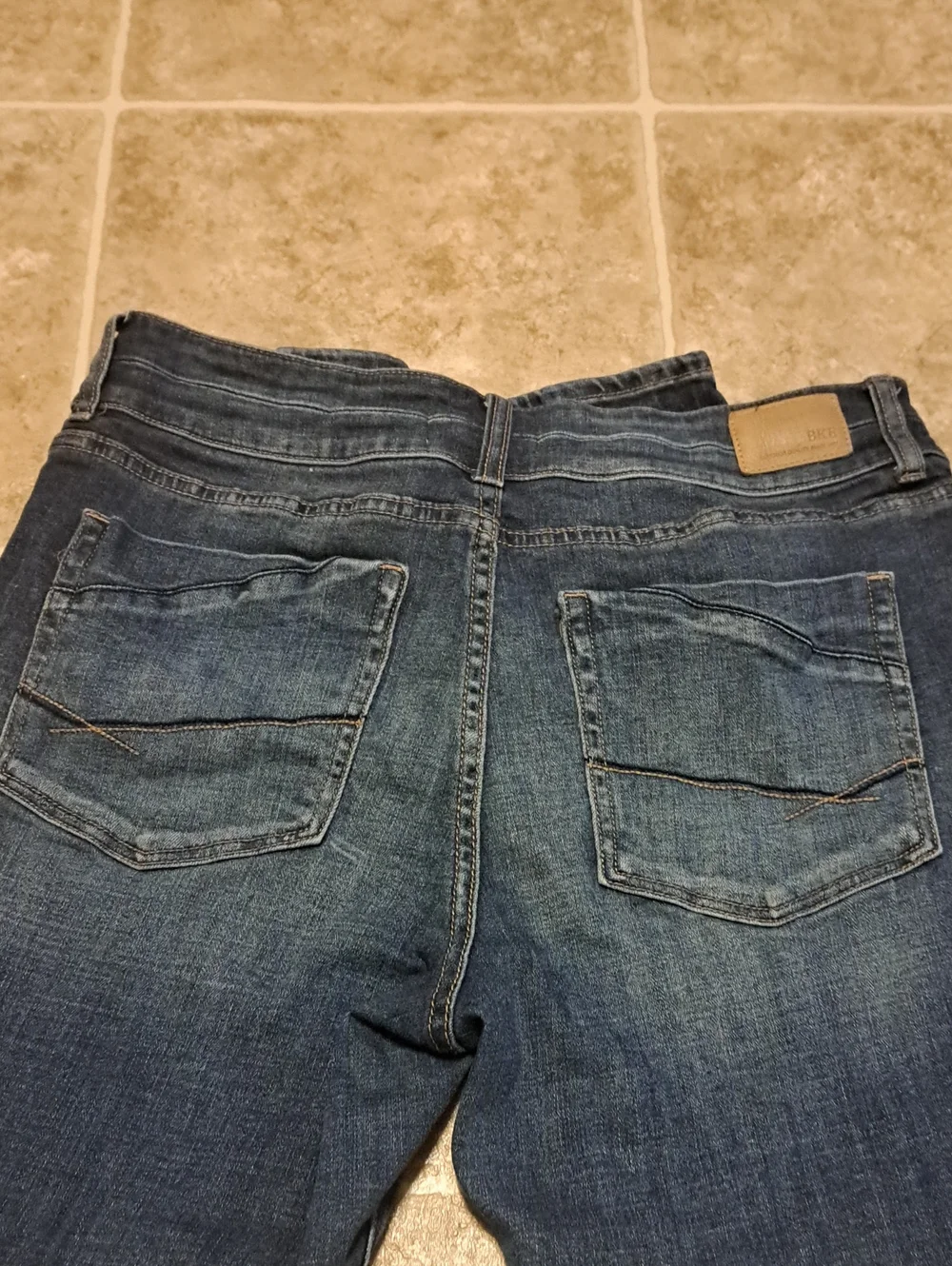 BKE Gabby High Rise Dark Blue Skinny Jeans. Size 31.